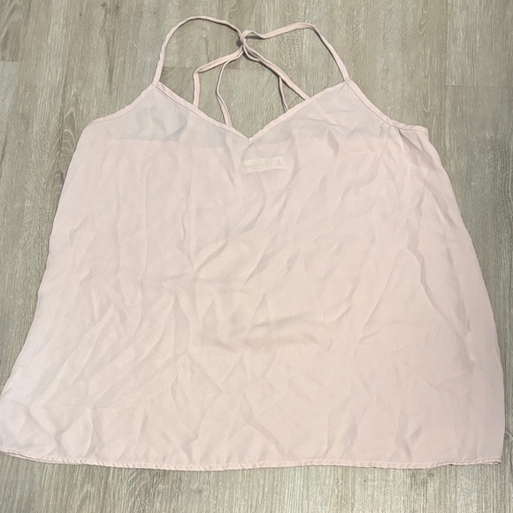 Abercrombie & Fitch Light Pink Satin Top - Picture 1 of 2